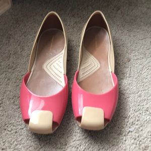 Stefan’s Furiani Tan/Pink Flats, Size 10W